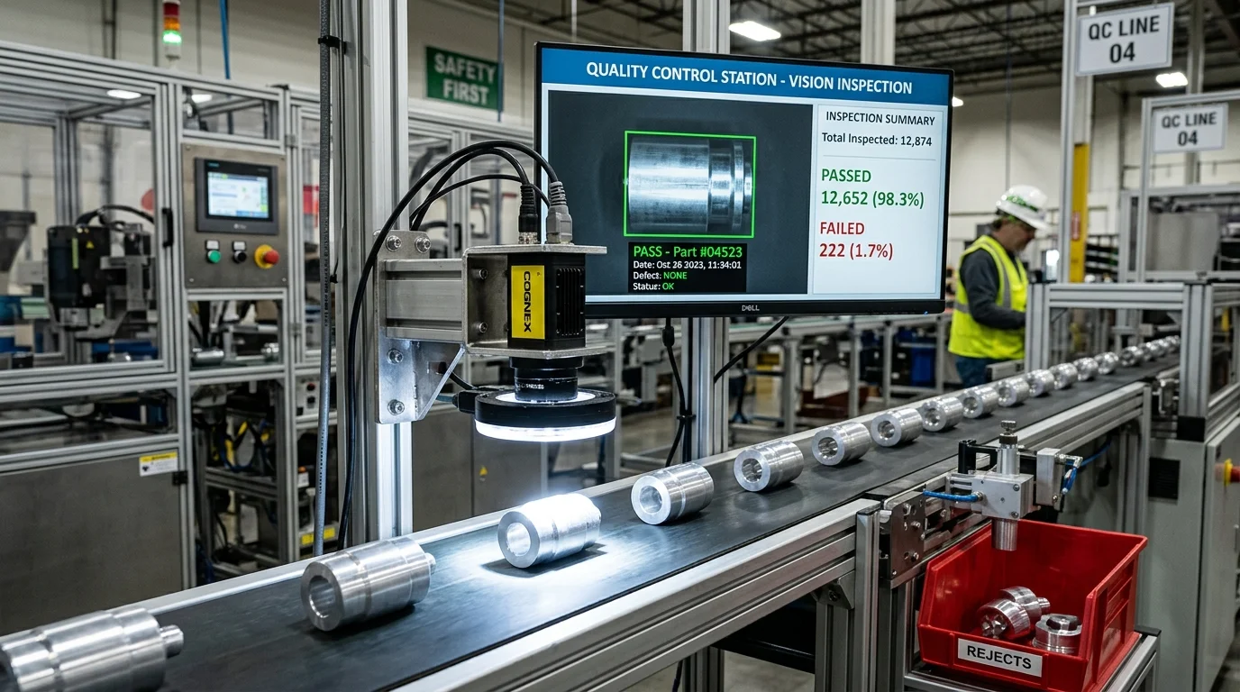 Penerapan sistem machine vision untuk quality control otomatis di lini produksi industri