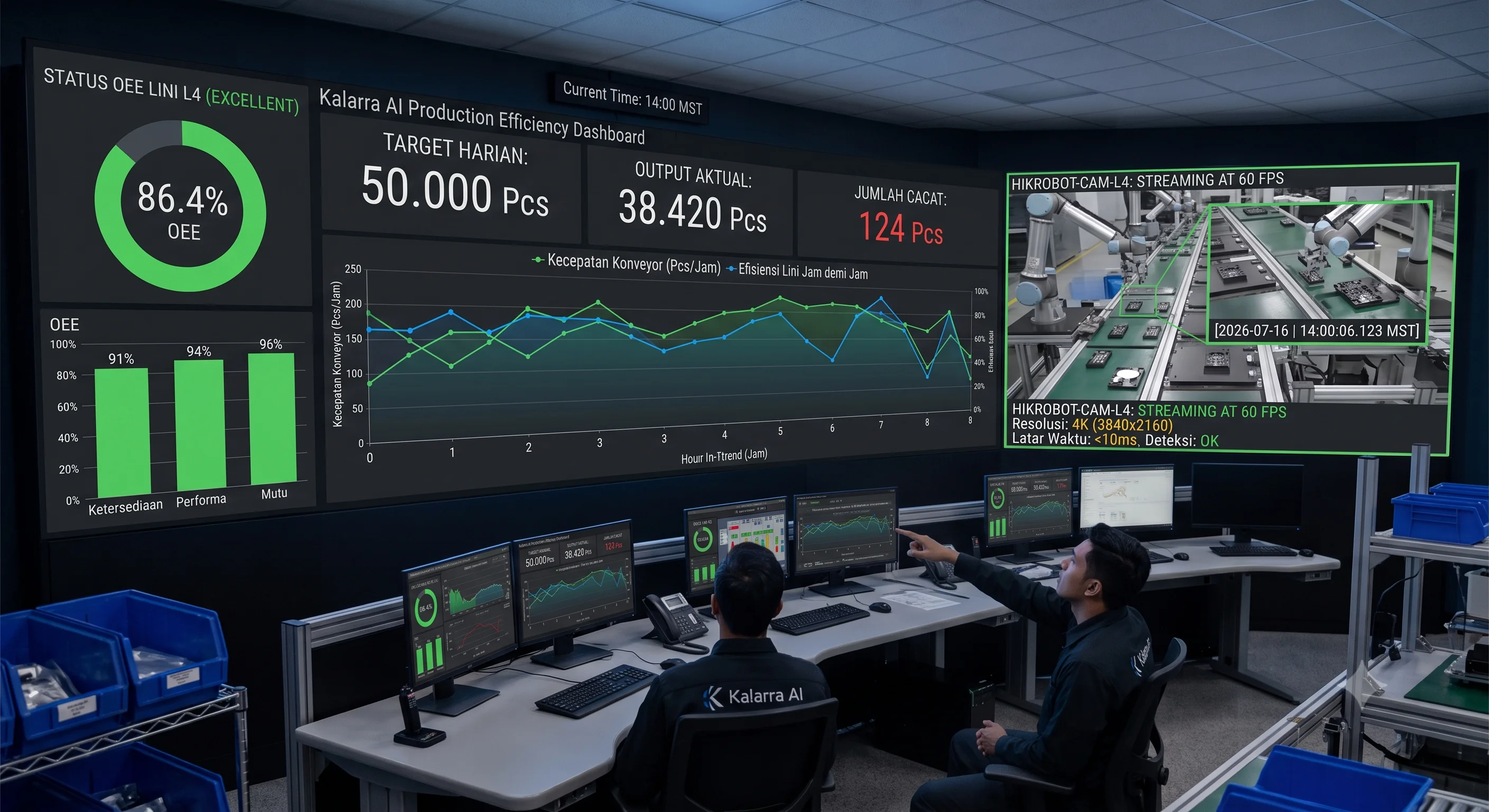 Realtime Dashboard Monitoring untuk Produksi dan Quality Control - Foto Dokumentasi Implementasi 2 - Kalarra.ai