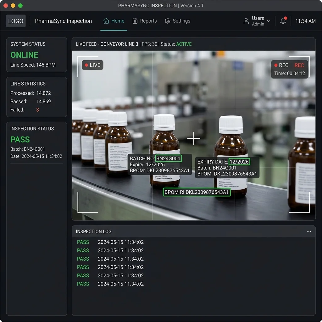 Inspeksi Label dan Kemasan Farmasi untuk Kepatuhan BPOM - Kalarra.ai Case Study Hero
