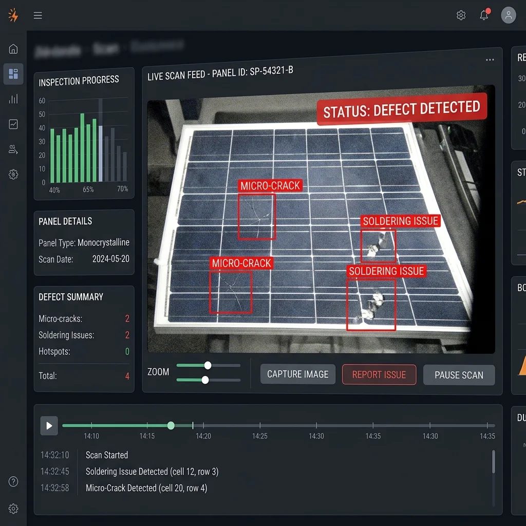 Inspeksi Panel Surya dengan AI Machine Vision untuk Quality Control - Kalarra.ai Case Study Hero