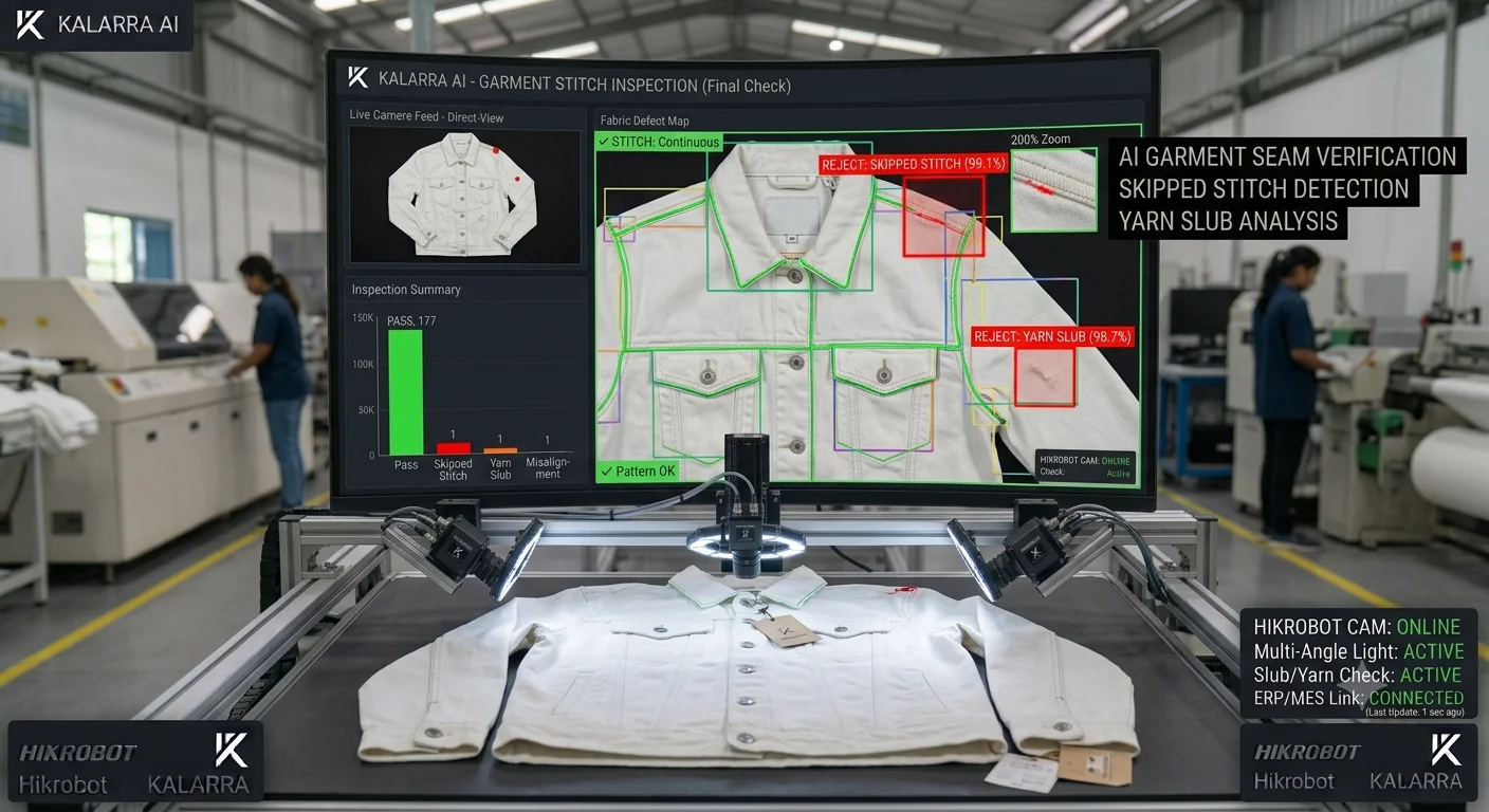 Inspeksi Kualitas Kain dan Produk Tekstil dengan AI Vision - Foto Dokumentasi Implementasi 2 - Kalarra.ai
