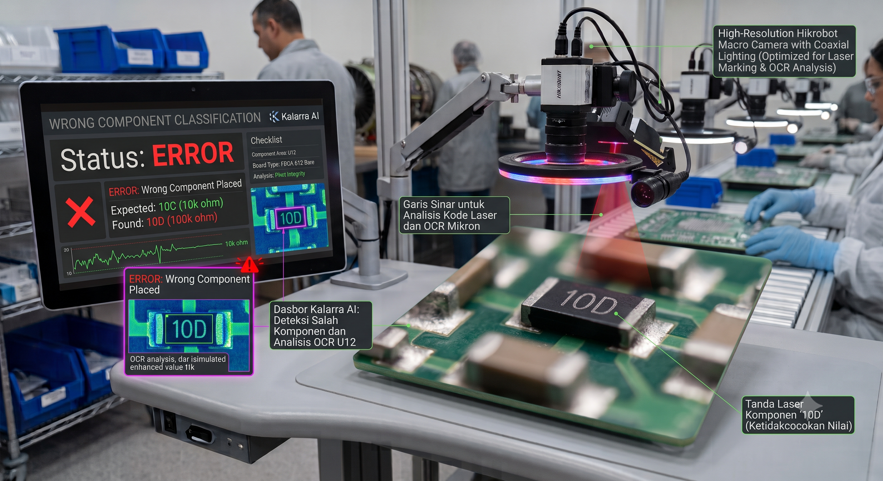 Verifikasi Pick and Place PCB Assembly dengan AI Vision - Kalarra.ai Case Study